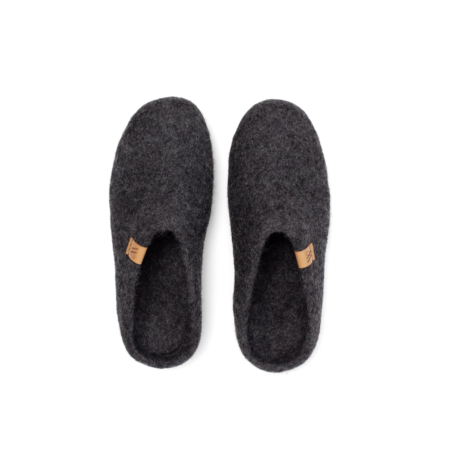 Wool Slipper NZ Charcoal by Woolfi